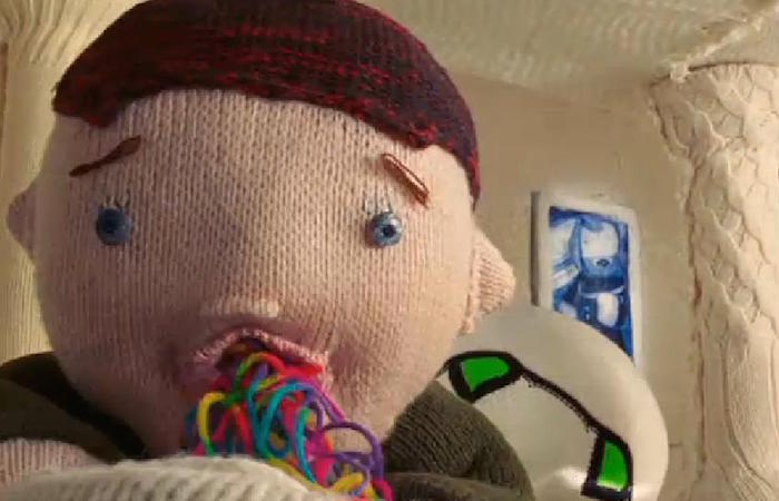 knitted-man-being-sick