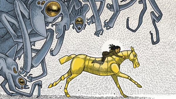 Read A Robotic Horse Takes On Evil Aliens In Nathan Hale’s New Graphic Novel One Trick Pony